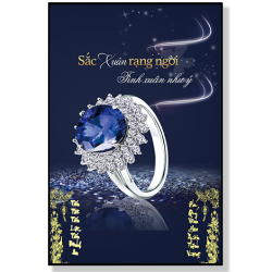 lịch gỗ tiệm vàng mẫu 02