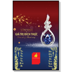 lịch gỗ tiệm vàng mẫu 03