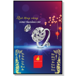 lịch gỗ tiệm vàng mẫu 04