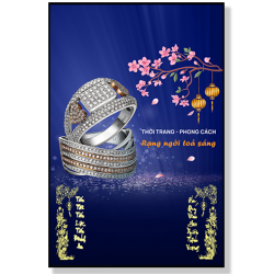 lịch gỗ tiệm vàng mẫu 06
